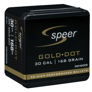 Speer Gold Dot .308 Diameter 168gr