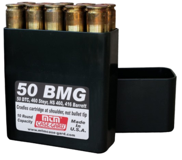 MTM Box Stülpdeckel .50 BMG Schwarz 10 Stück