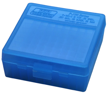 MTM Box .38/.357 Mag Blau 100 Stück