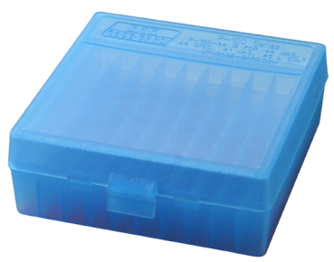 MTM Box .41 Rem/.44 Rem Blau 100 Stück