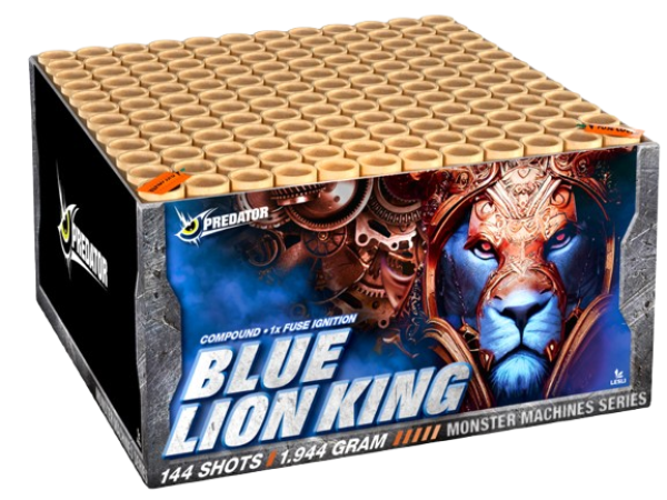 Lesli BLUE LION KING 144 Schuss Batterie