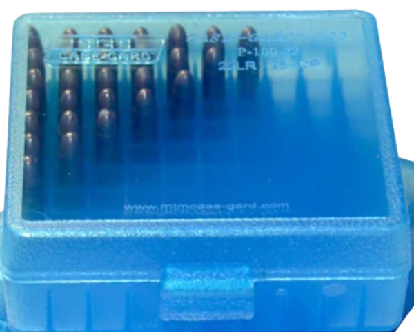 MTM Box .22 LR Blau 100 Stück