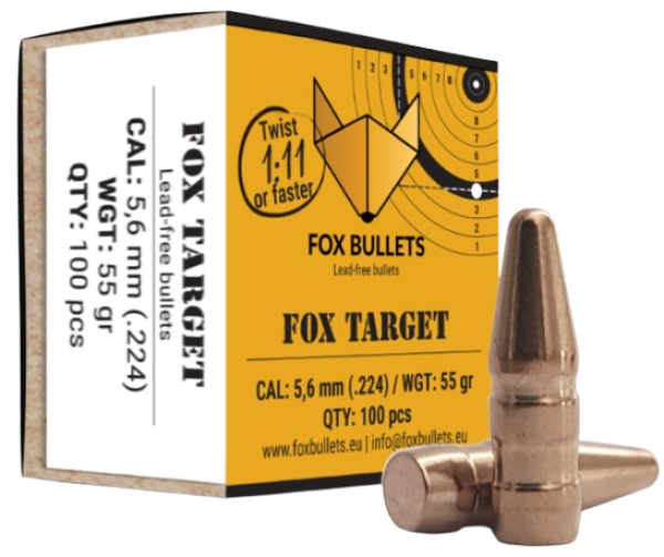 FOX .224 Target 55 gr 100 Stück